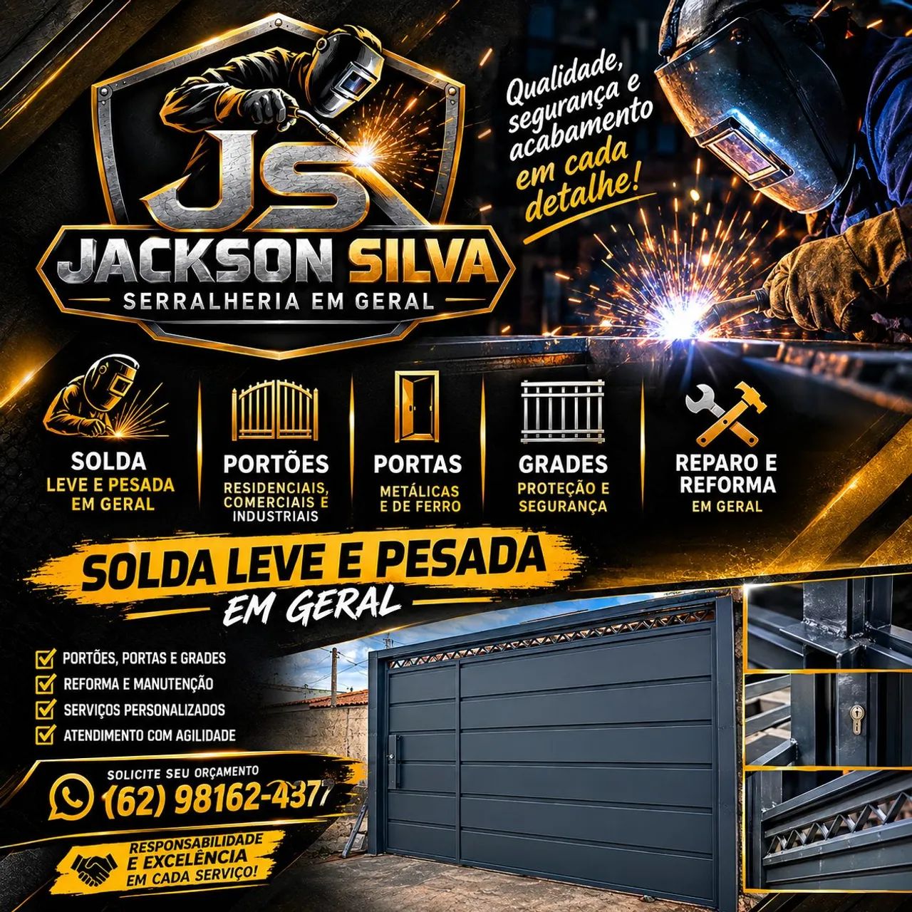 Reparos, reformas e solda em geral
