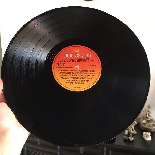 LP Vinil - johnny mathis & deniece williams - that's what friends - Foto 3
