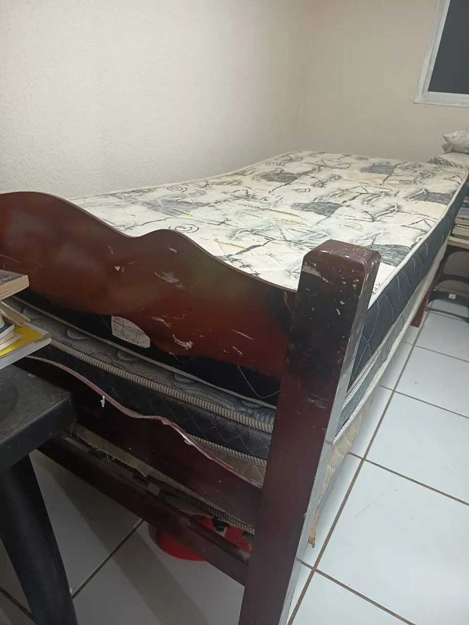 Cama de solteiro madeira boa - Foto 2