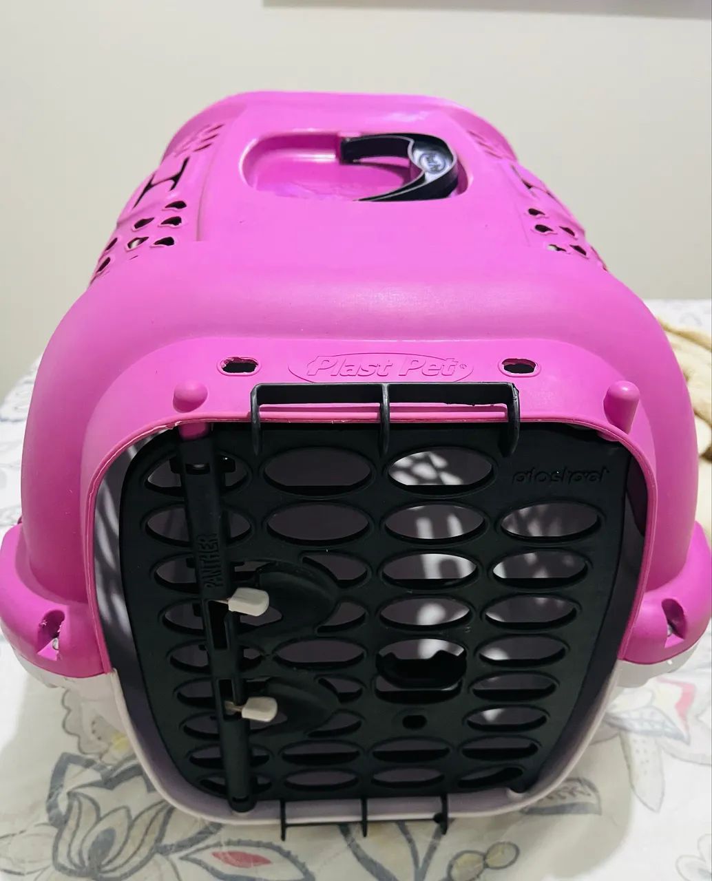 Caixa de transporte, cor rosa, número 3 (cães e gatos) 