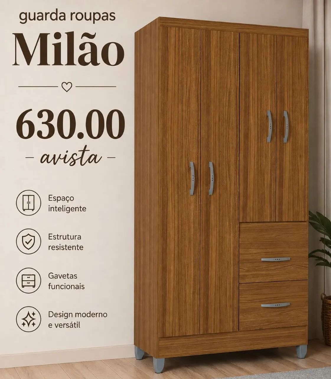 Guarda roupa novo 