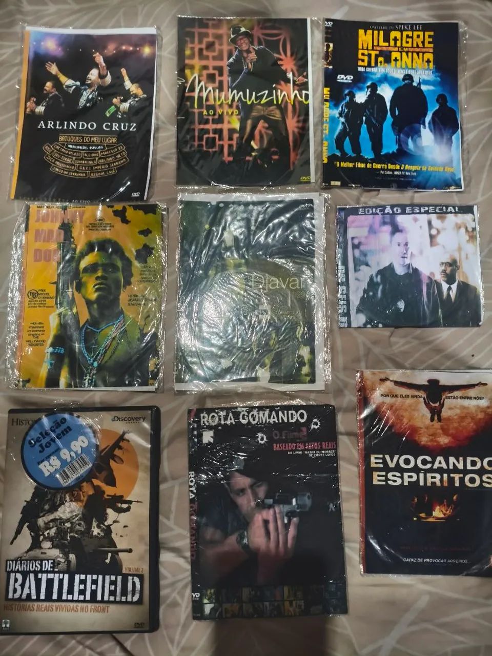 DVDs filmes e músicas 