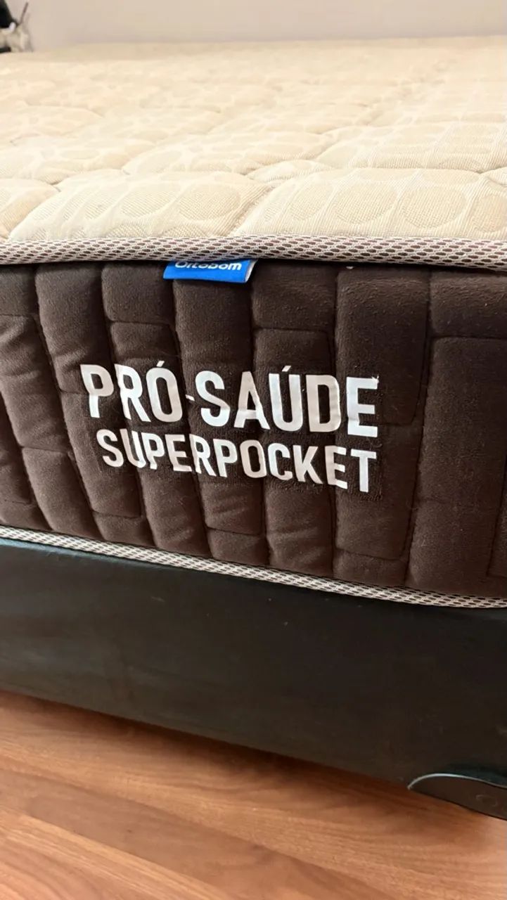 Cama Box e Ortobom Pró-Saúde Superpocket