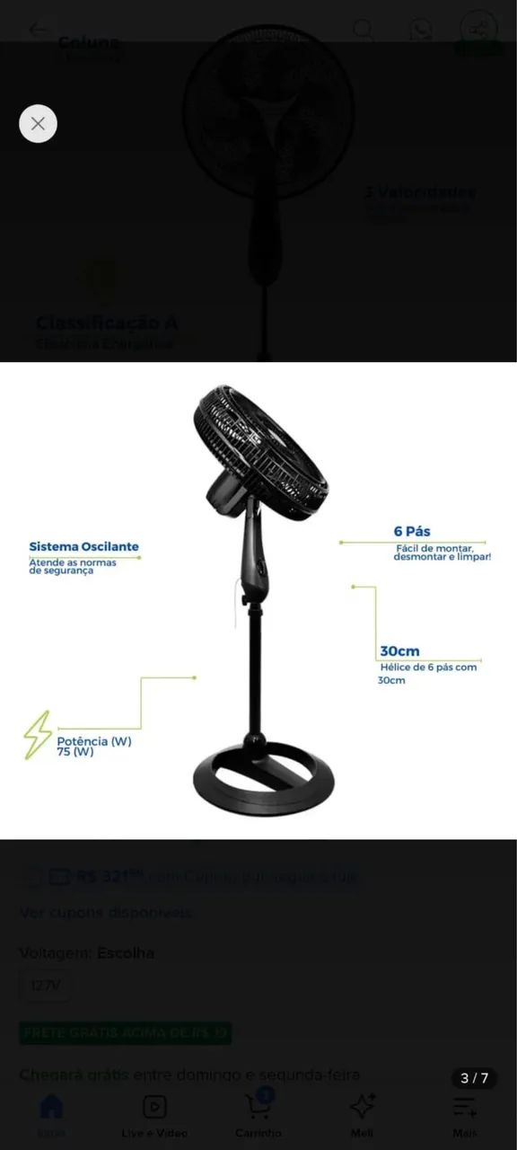 Ventiladores Britânia  - Foto 3