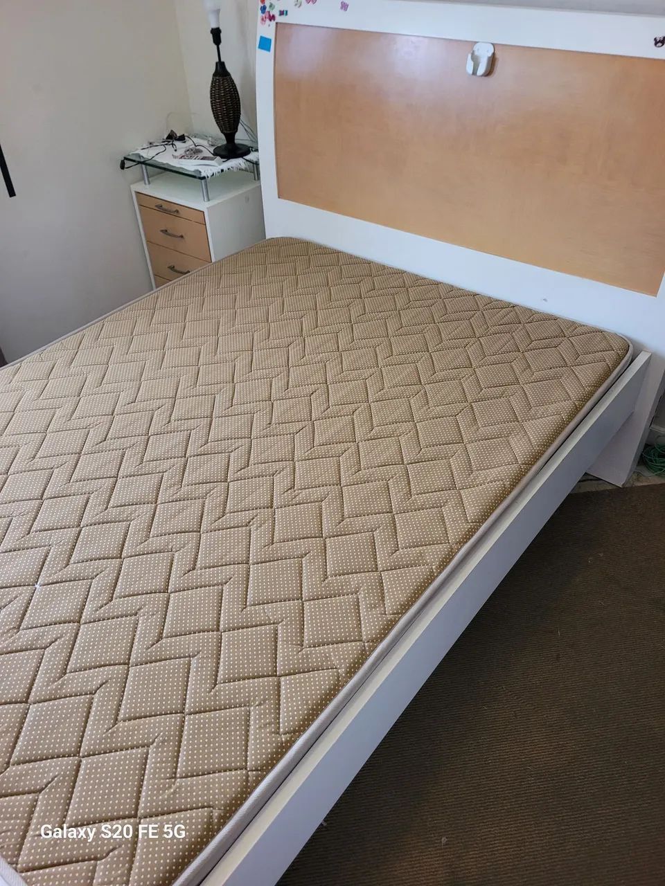 Cama de madeira 4 gavetas com colchão cabeceira - Foto 3