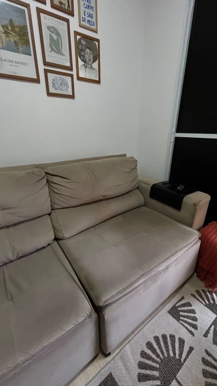 Sofá retrátil grande e confortável  - Foto 4