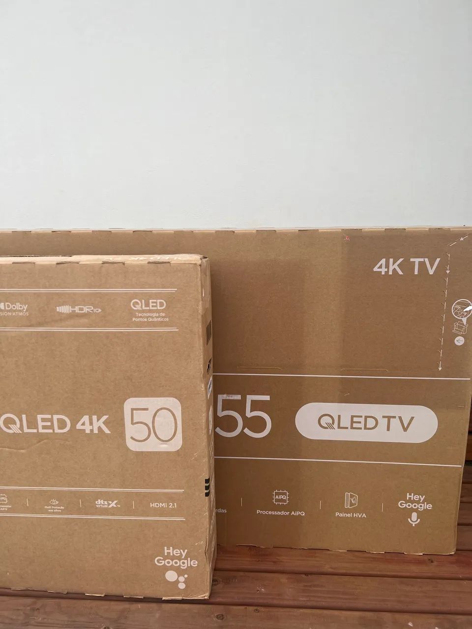 (PEGO TV MENOR ) SMART TV 50 & 55 QLED Google TV  - Foto 2