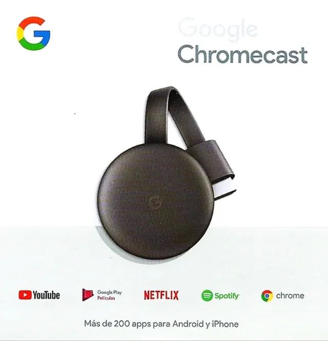 Google Chromecast original - na caixa