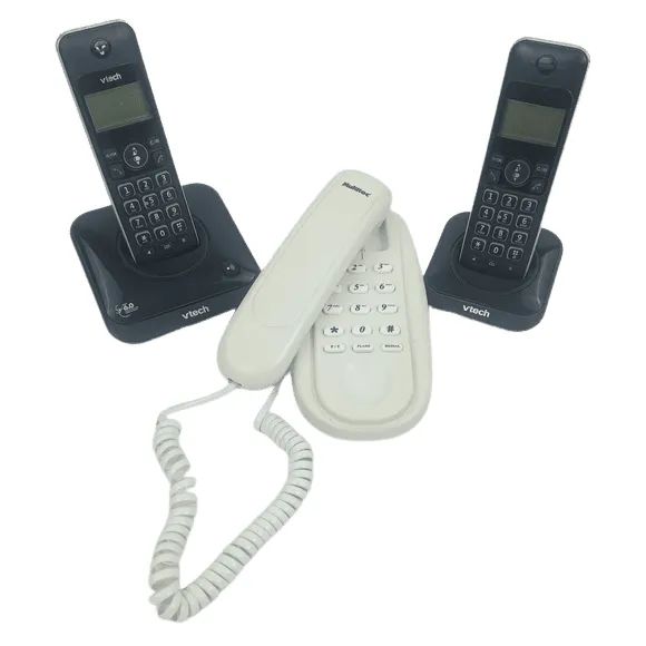 TELEFONE SEM FIO VTECH LYRIX 550 COM EXTENSÃO + BRINDE MULTITOC - USADO  - Foto 2