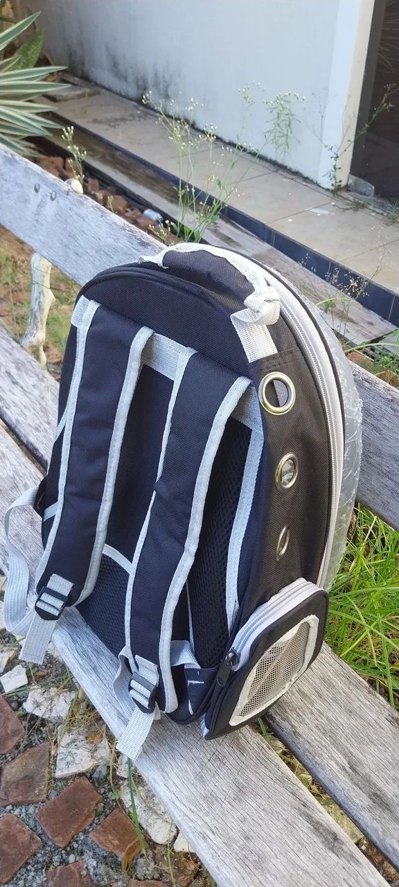 Mochila Transportadora para gatos e Coleiras - Foto 2