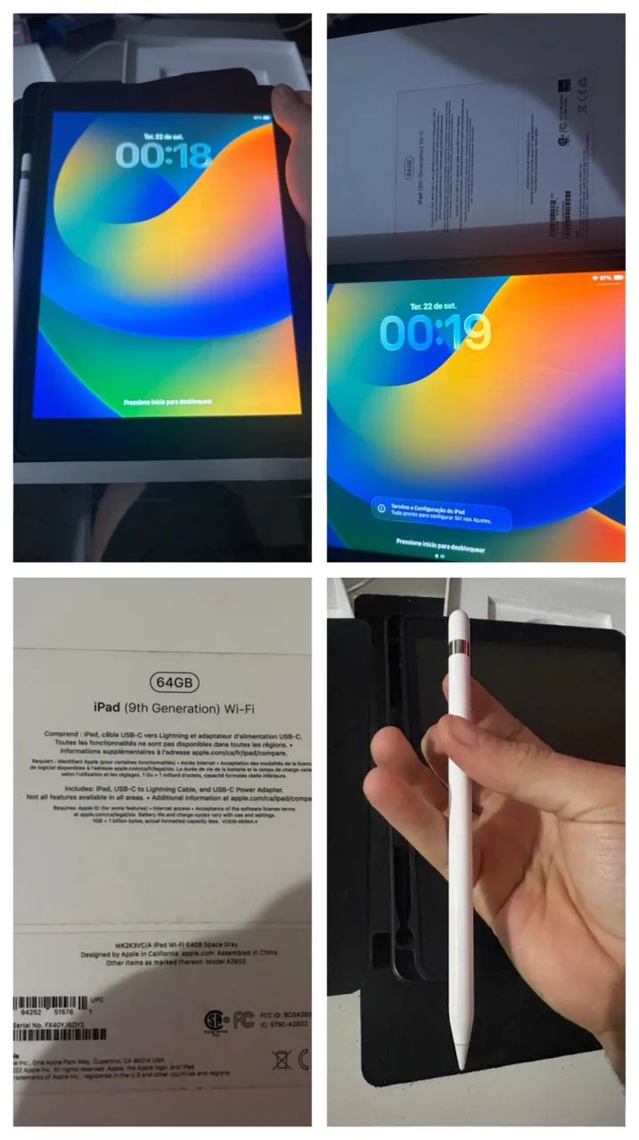 iPad 9 geração 64gb com Apple Pencil (1ª geração) - Tablets e E
