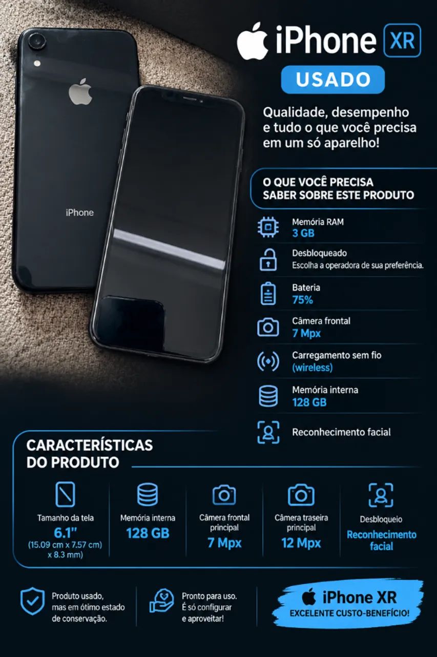 iPhone XR Apple - Excelente Oportunidade!