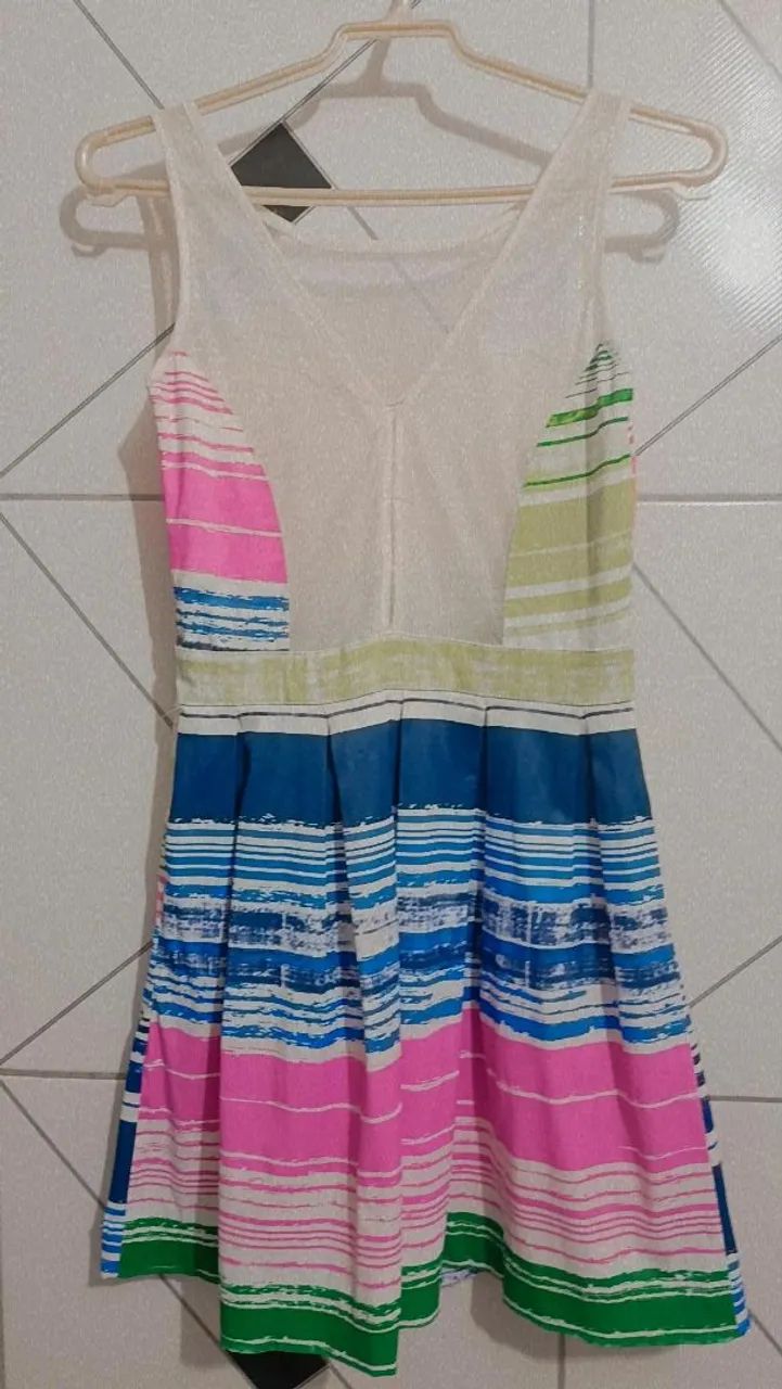 Vestido listrado da marca dmetal - Foto 2