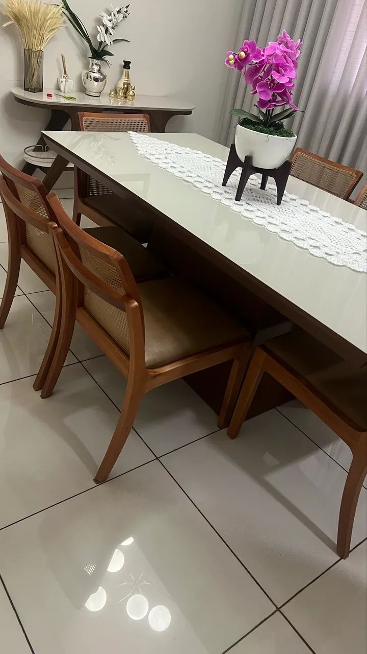 Mesa de jantar 6 cadeiras - Foto 3