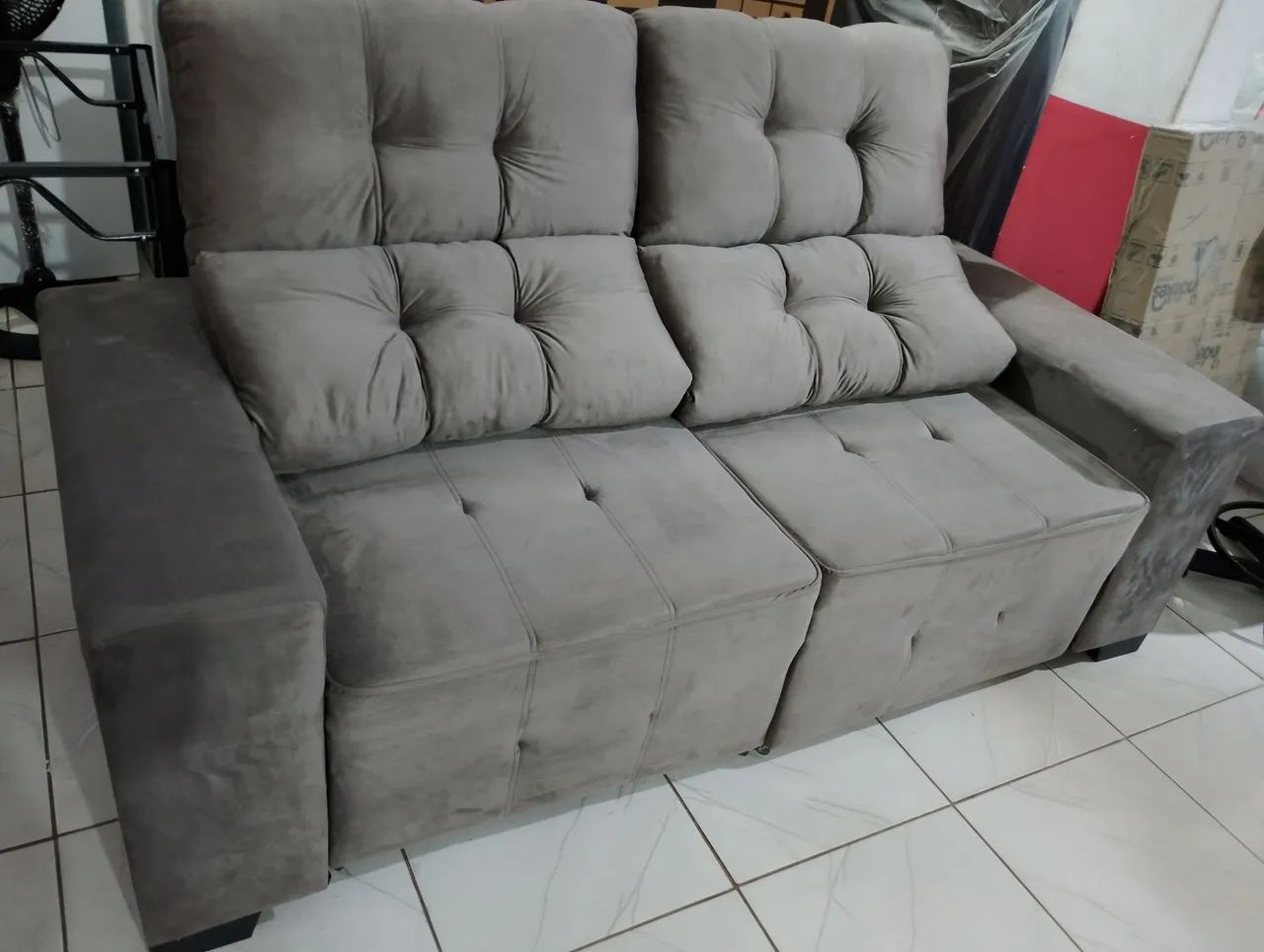 Sofá retrátil novo - Foto 2