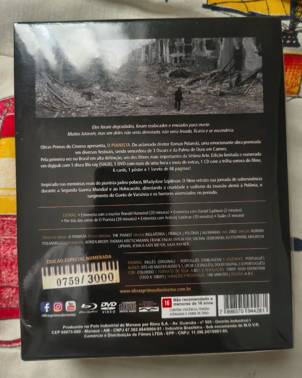 Blu-ray o Pianista  - Foto 2