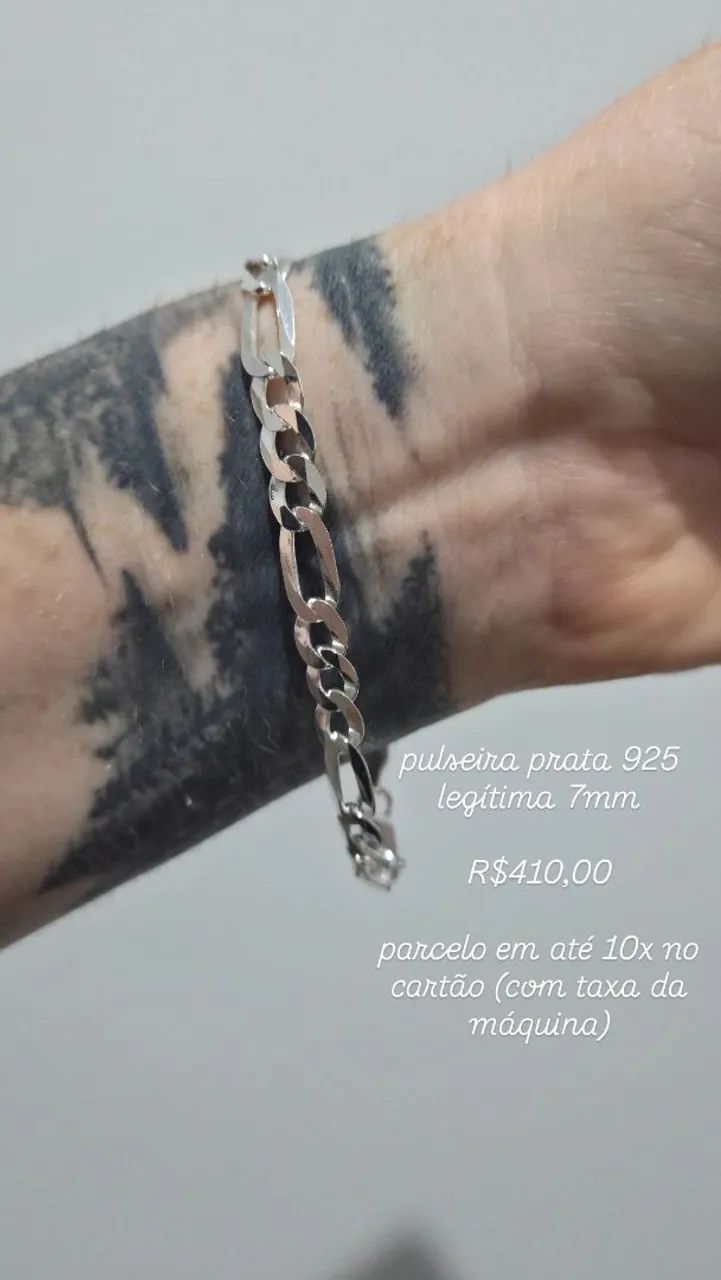 Pulseira Prata 925 Legítima NOVA  - Foto 3