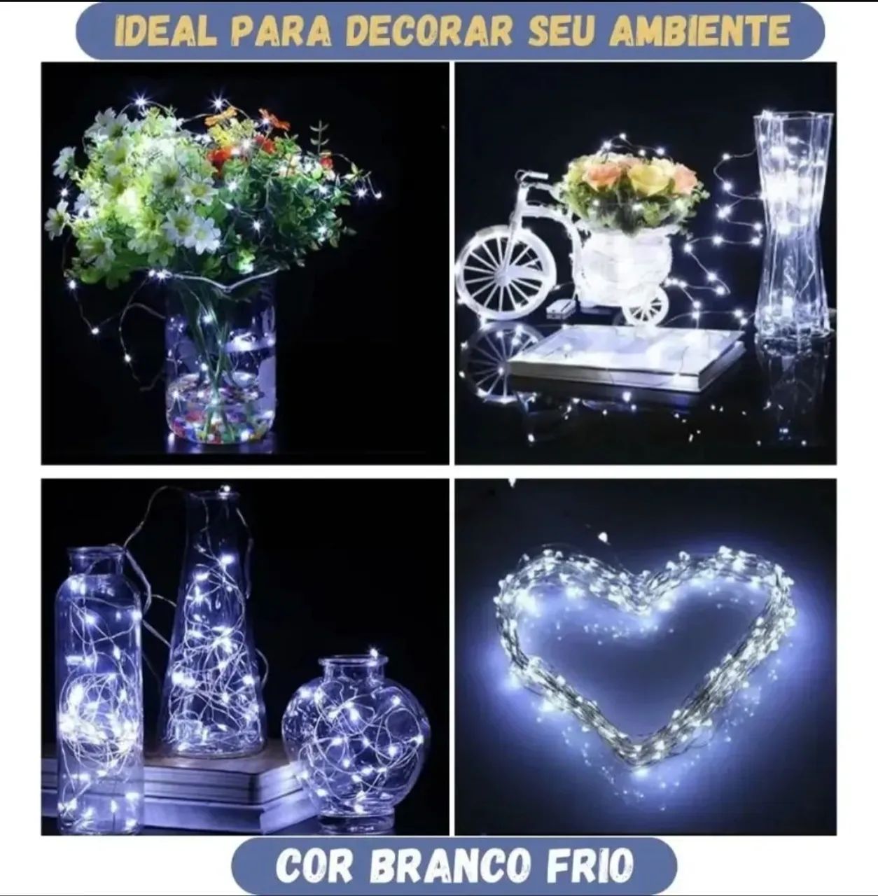 Fio LED 15 metros decoração ambiente  - Foto 5