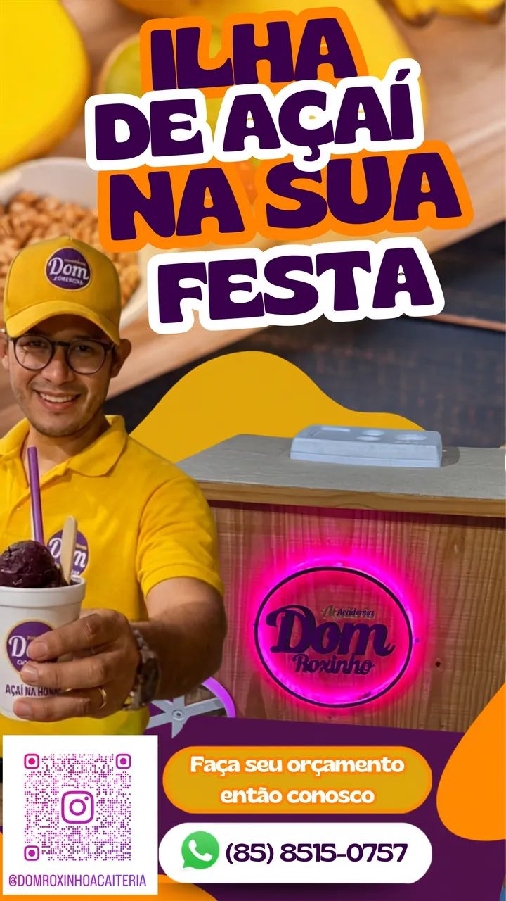 Ilha de açaí para sua Festa