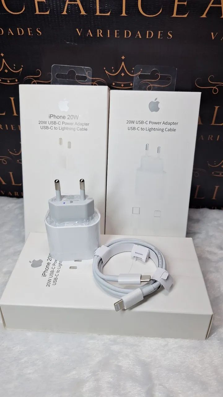 Carregador de iPhone completo 