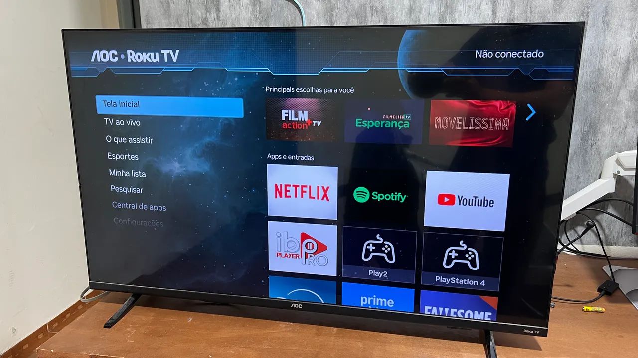 TV SMART AOC ROKU 43 POLEGADAS - Foto 2
