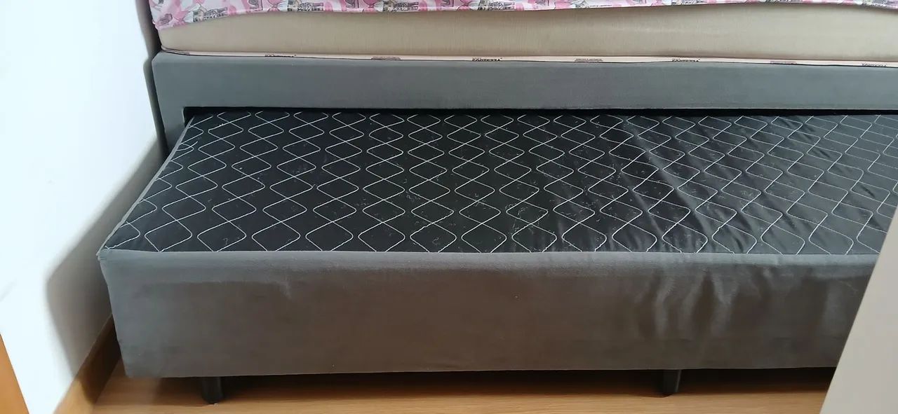 Cama de solteiro com colchão e cama auxiliar  - Foto 2