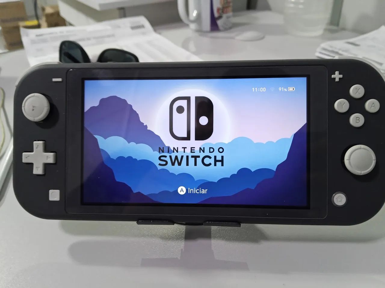 Nintendo Switch Lite ブラック 2021（本体のみ） Nintendo Switch Lite Desbloqueado Cinza - Consoles de Vídeo Game