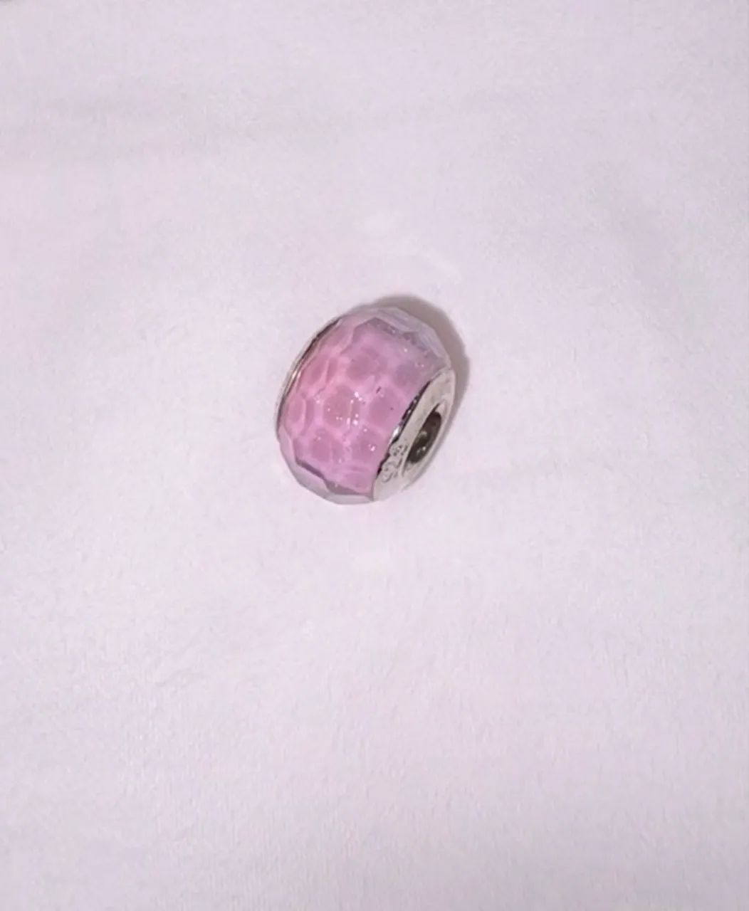 berloque rosa prata 925 - monte carlo