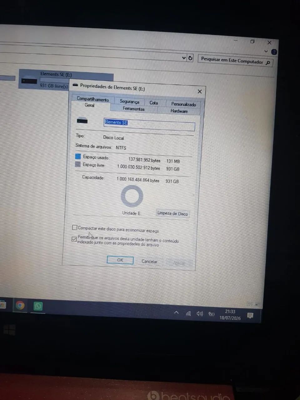HD Externo 1tb Wd Elementos zero  - Foto 4