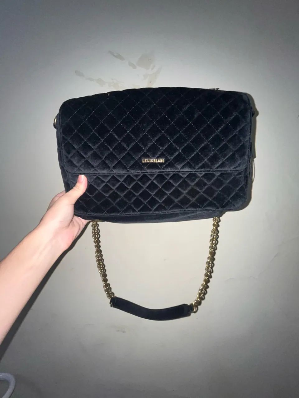 Bolsa de veludo Le Lis Blanc