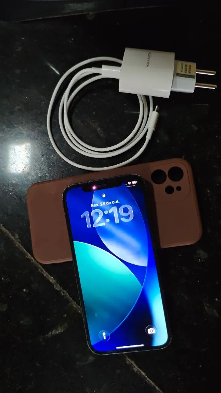 IPHONE 12 128 GIGAS + CAPINHA + CARREGADOR  - Foto 2