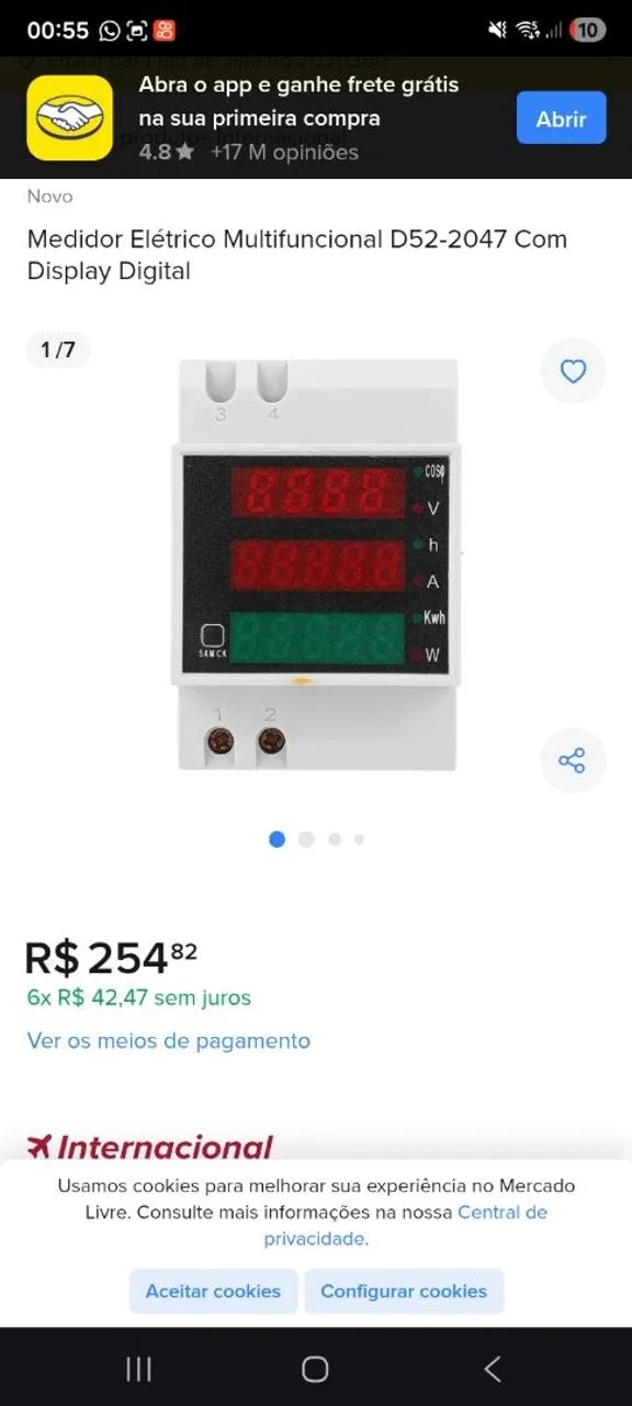 D52-2047 Multifunctional Electric Meter