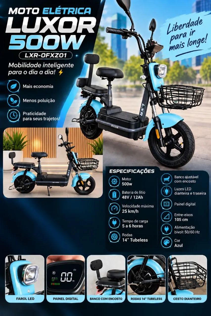 SCOOTER ELÉTRICA EM ATÉ 12X