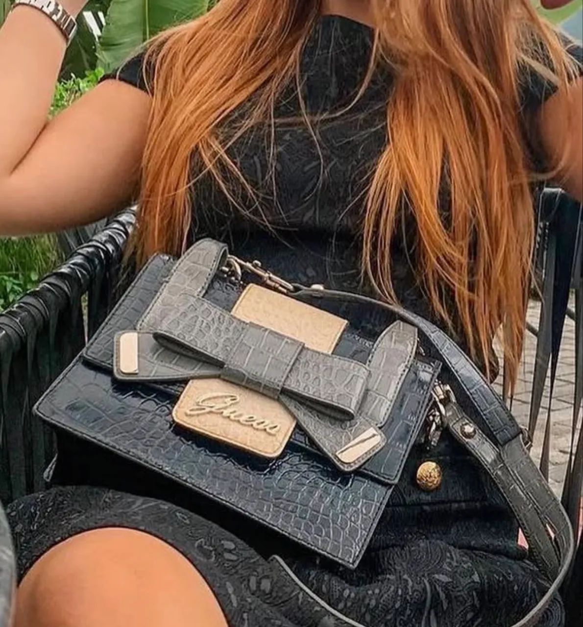 Bolsa Guess Y2k Vintage Laço 
