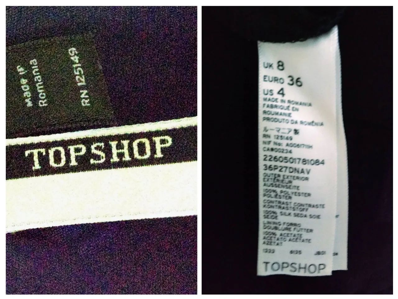 Macacão Topshop Feminina Preta com Pregas - Foto 2