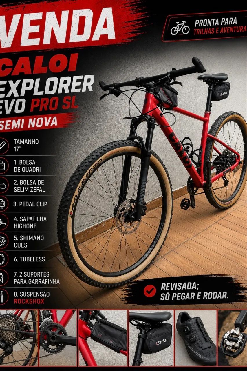 Caloi Explorer Evo pro SL - Semi Nova