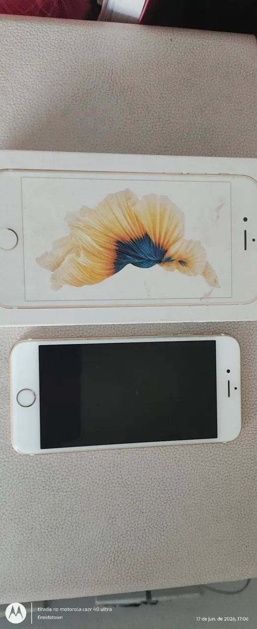 Iphone 6s dourado - trocar bateria  - Foto 3