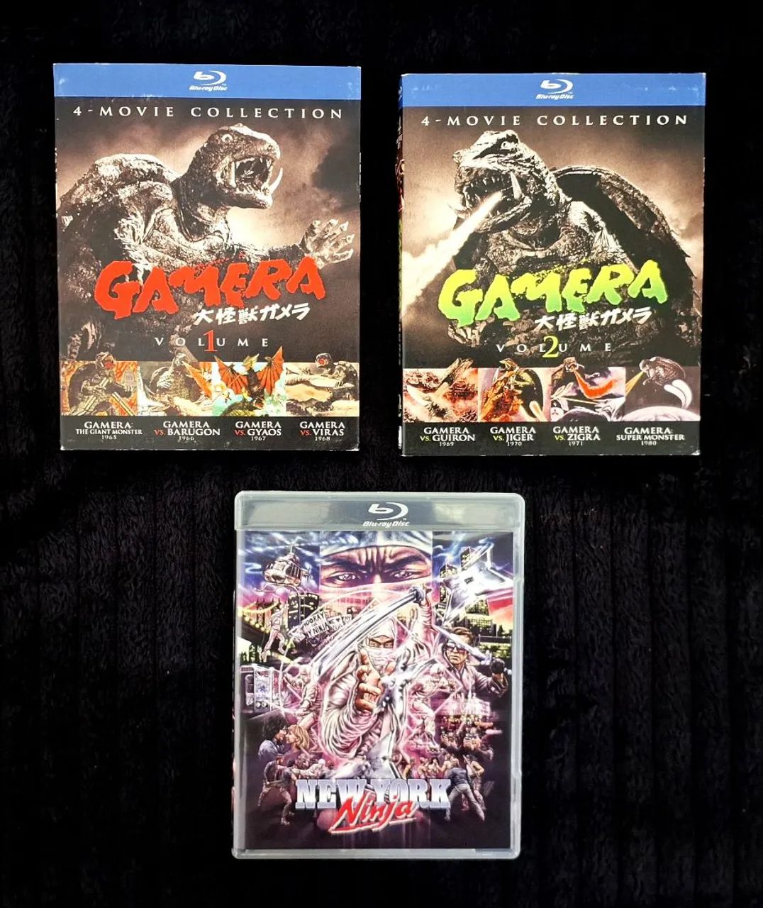 Blu-rays New York Ninja e Gamera Collection (8 Filmes)
