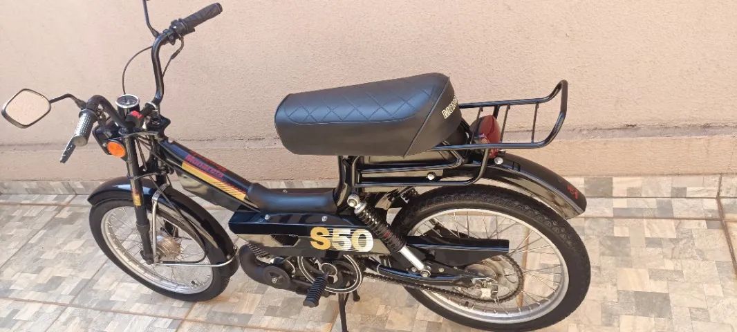 Mobilete Monark Monareta S50 ano1990 Documentada Emplacada - Foto 3