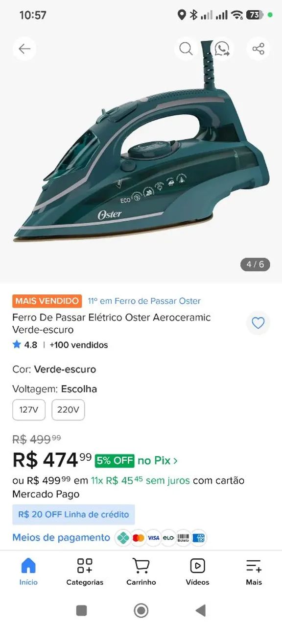 Ferro de passar Oster - Foto 2