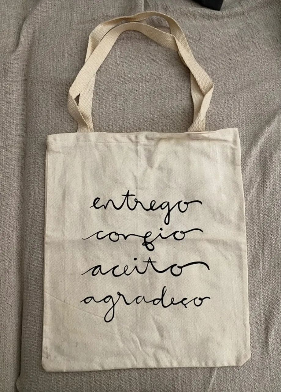 ECOBAG ALGODÃO ENTREGO CONFIO ACEITO AGRADEÇO
