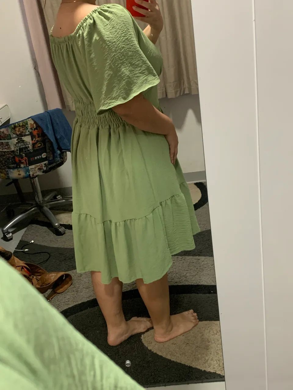 Vestido verde menta - Foto 3