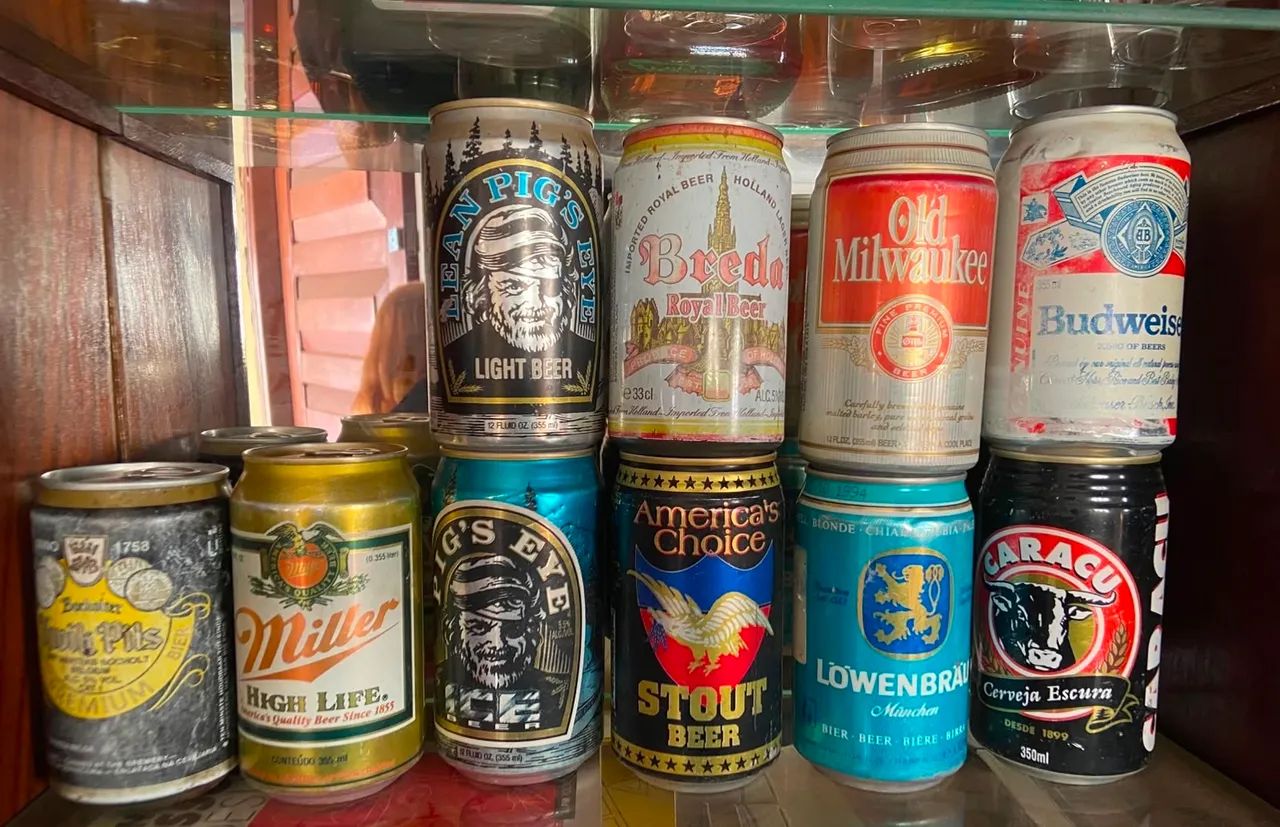 Coleção de latas de cerveja antigas - Lacradas 