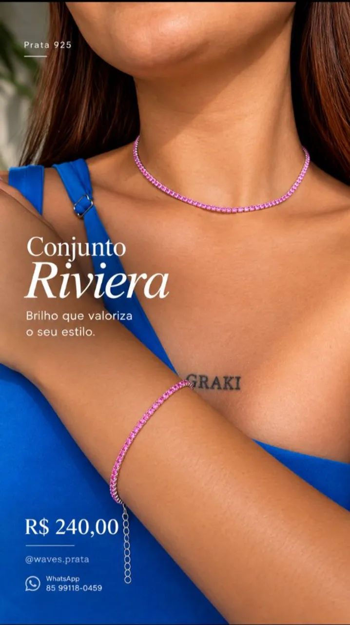 Conjunto Riviera Prata 925