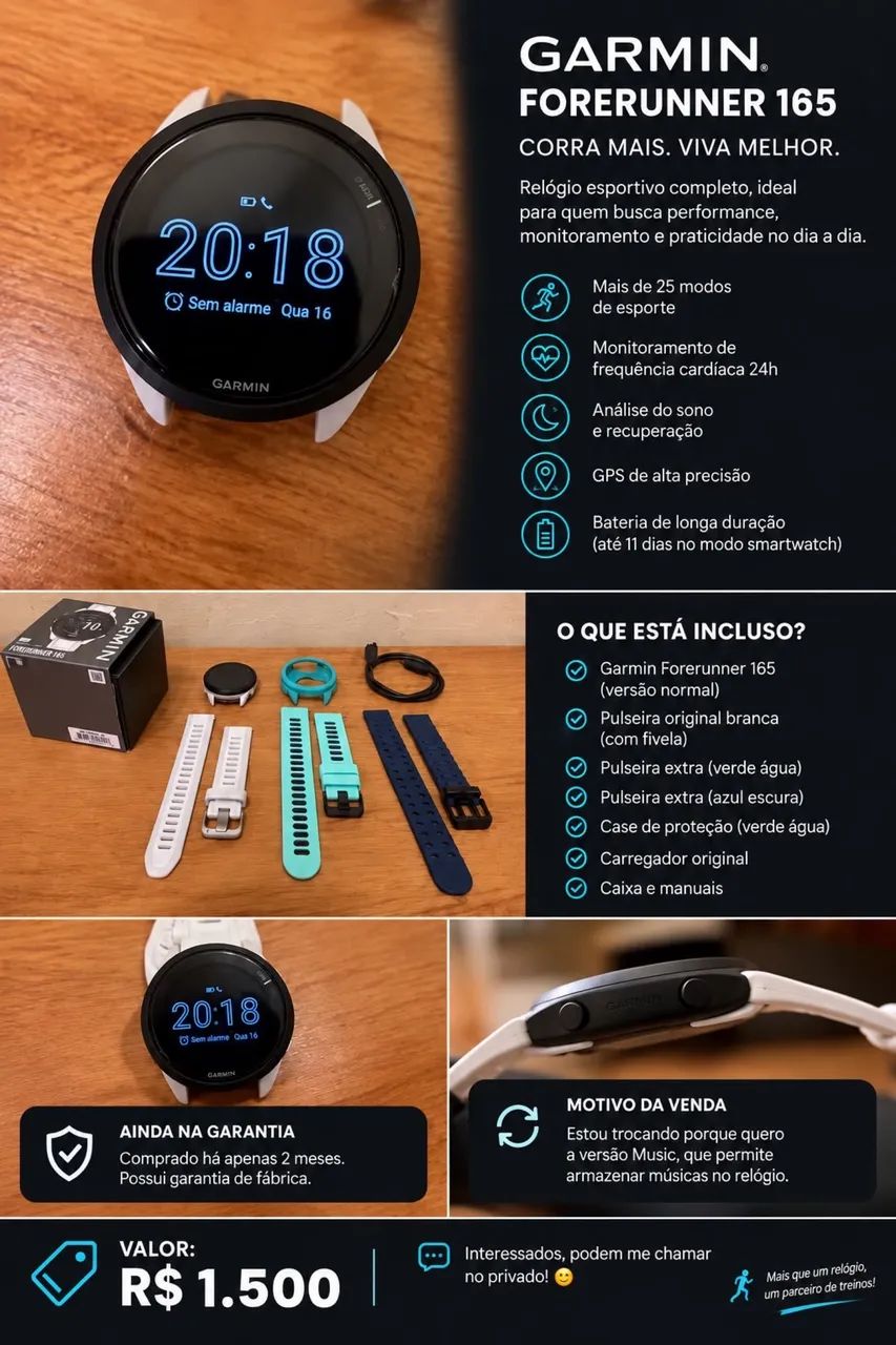 Garmin Forerunner 165 - Foto 3