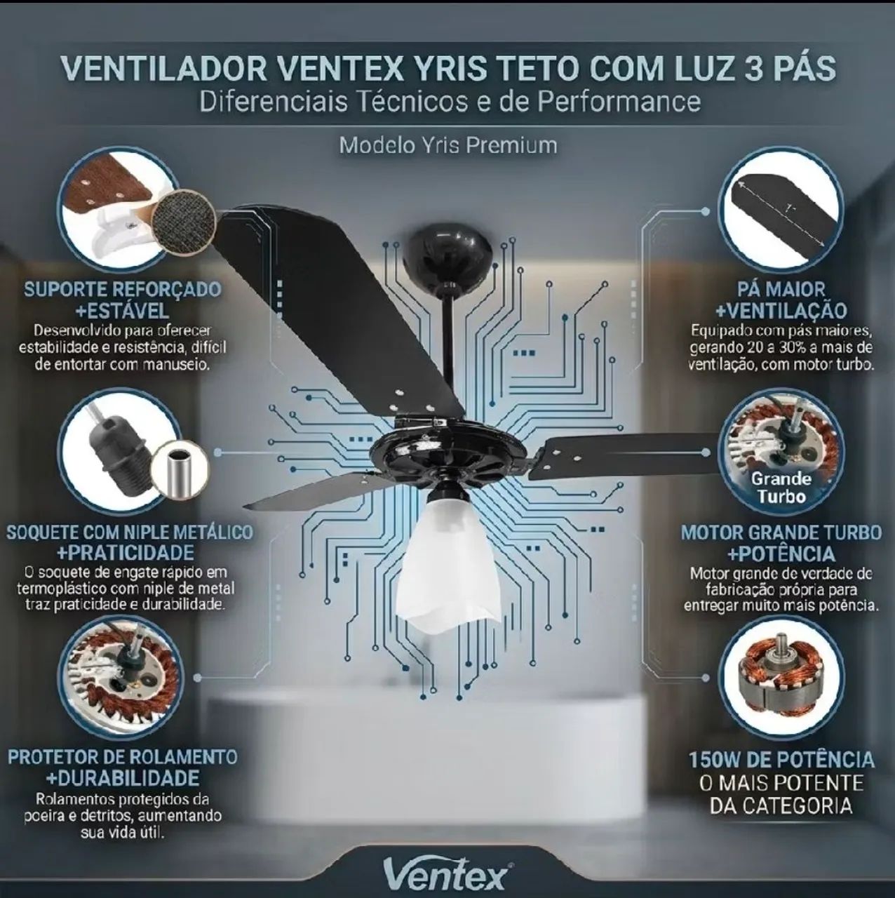 VENTILADOR DE TETO - Foto 4