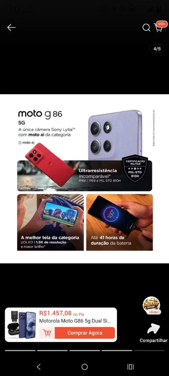 Celular moto G86 G86 5G novo - Foto 4