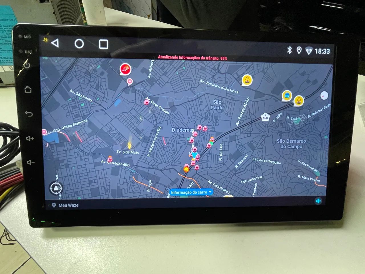 Multimídia androide com CarPlay e GPS 9 polegadas  - Foto 4