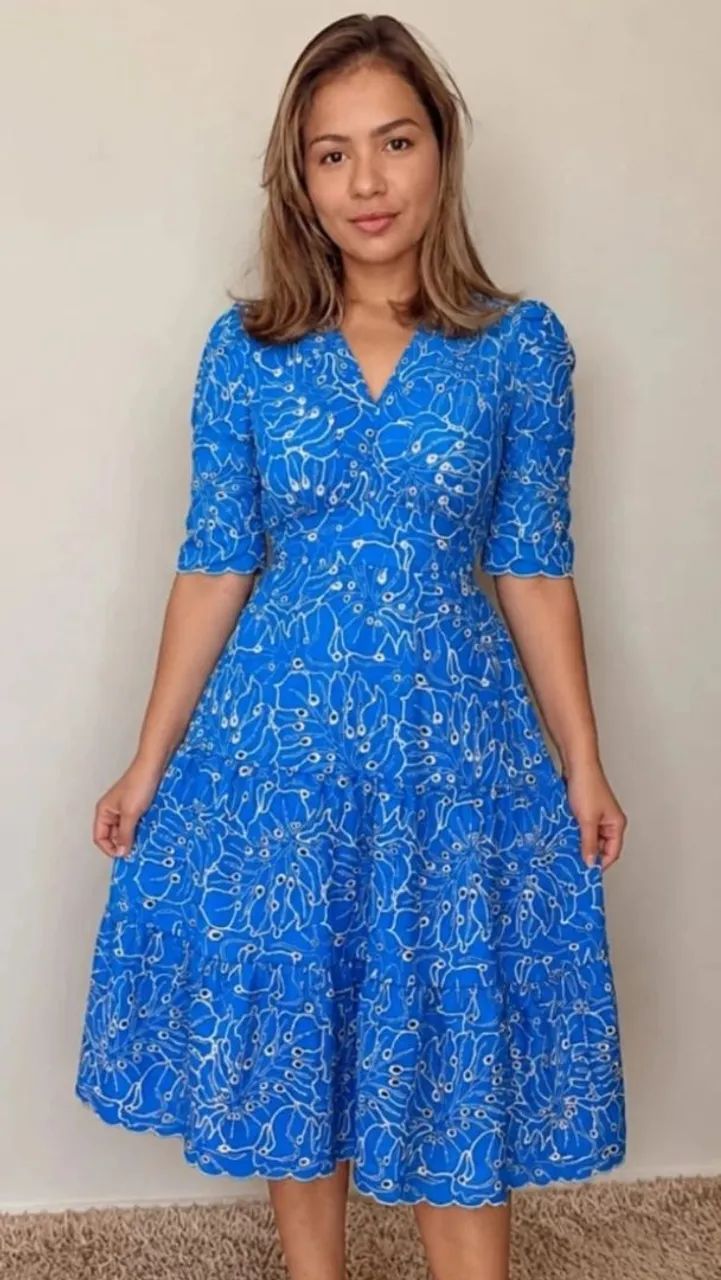 Vestido lese algodão 