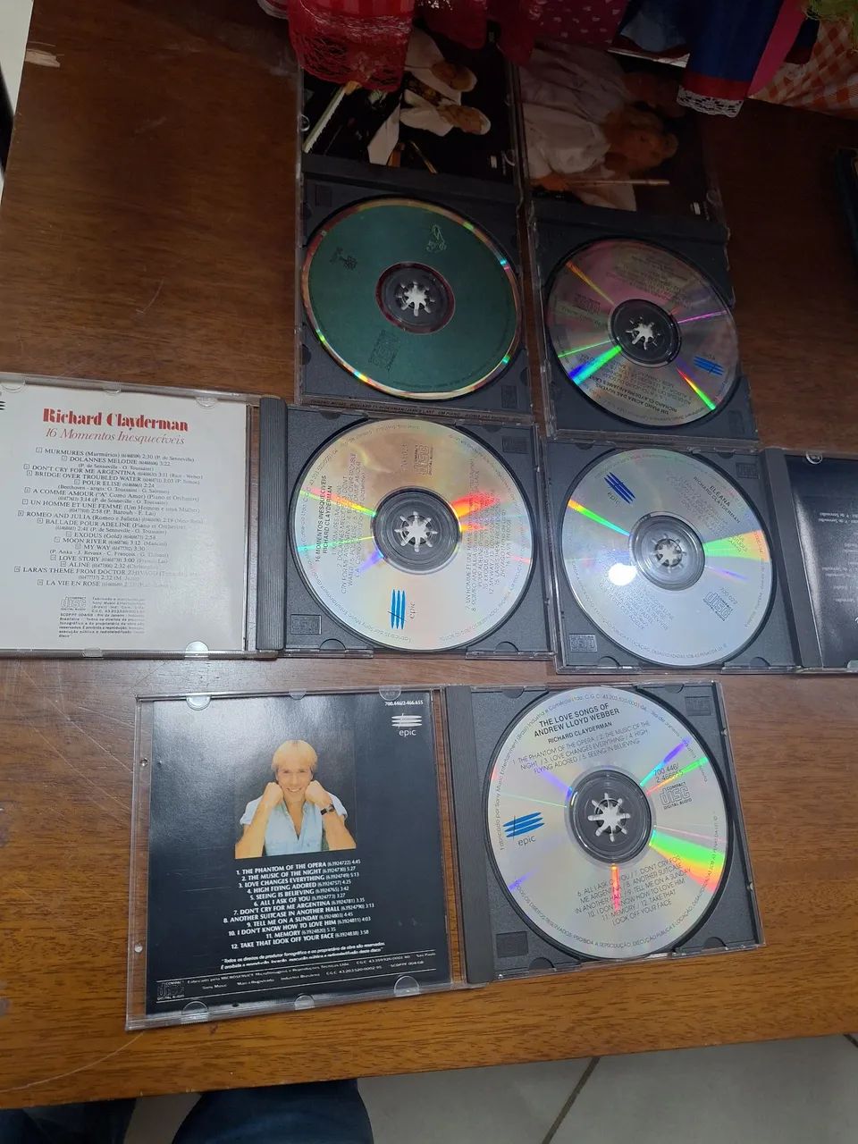 Kit CDs com 05 CDs anos 80,90, Richard Clayderman - Foto 4